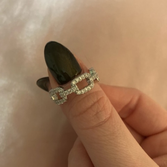 Silver Eternity Ring Size 7 - Picture 4 of 4